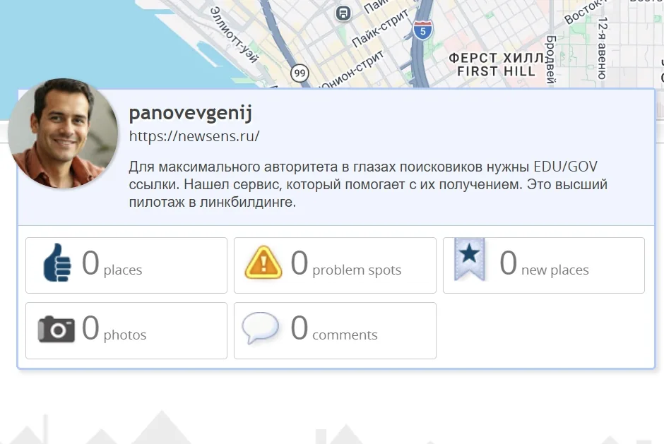 Скриншот готового профиля WalkScore DR 90